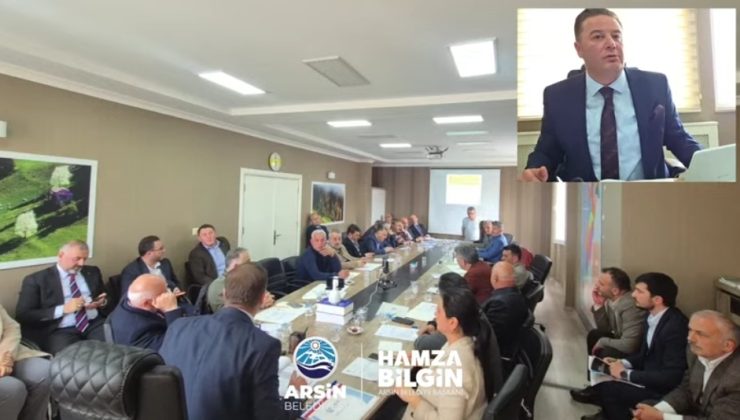 ARSİN BELEDİYE MECLİSİNDE ARAZİ SATIŞI KOMİSYONA HAVALE EDİLDİ